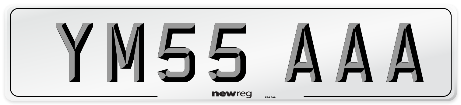 YM55 AAA Number Plate from New Reg
